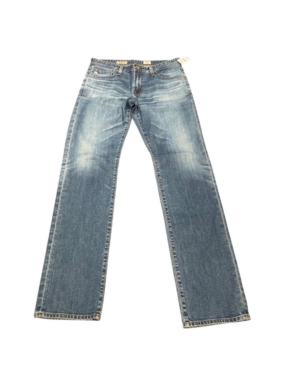 AG Graduate Tailored Jean Mens 32x34 Medium Wash Stretch Distressed Faded Casual